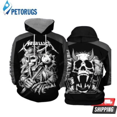 Metallica Logo Skull 3D Hoodie