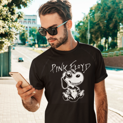 Snoopy Pink Floyd T shirt Rock Band Size S – 5XL