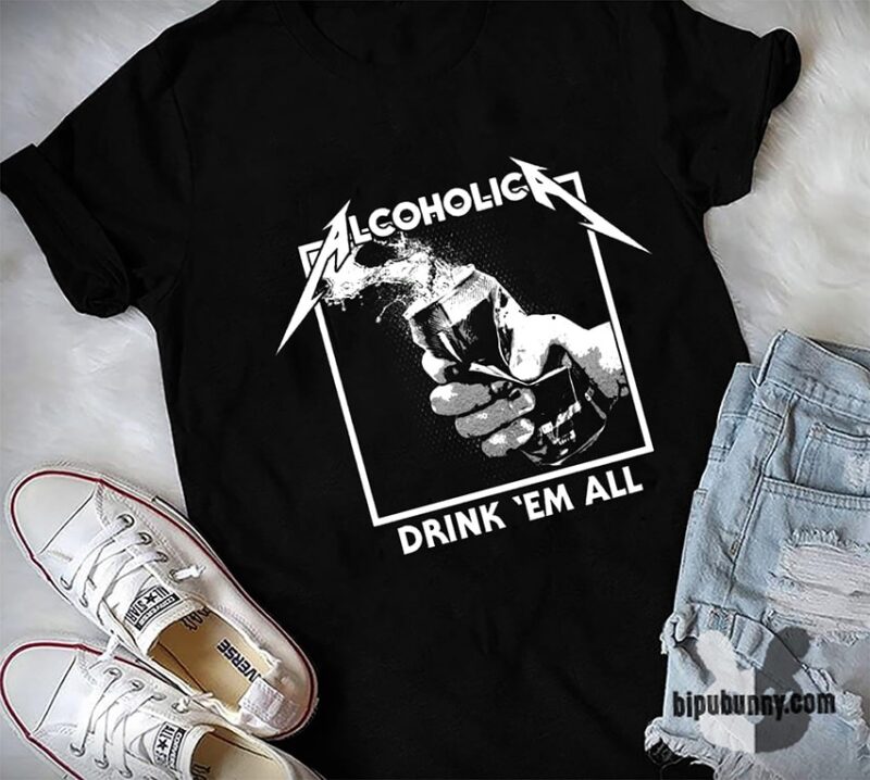 Alcoholica Metallica Shirt Unisex Cool Size S – 5XL New