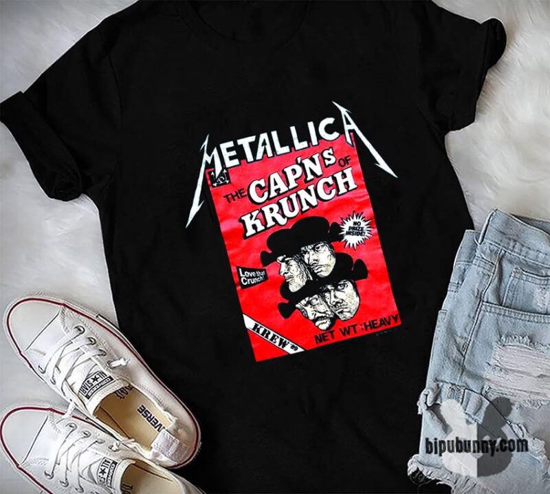 Metallica Capn’s Of Crunch Shirt Unisex Cool Size S – 5XL New