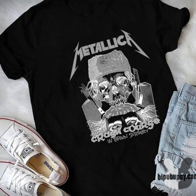 Metallica Crash Course In Brain Surgery T Shirt Unisex Cool Size S – 5XL New