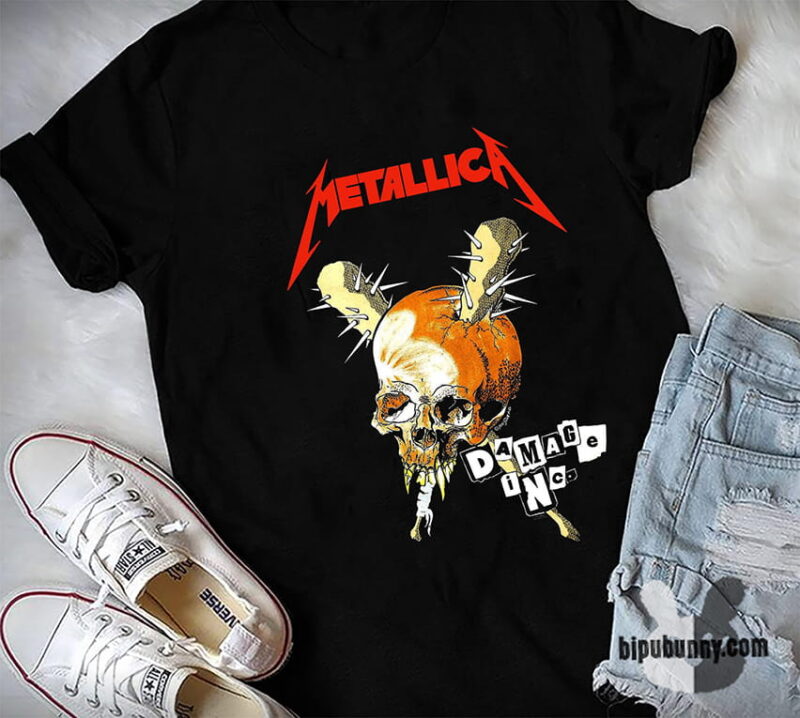 Metallica Damage INC Shirt White Unisex Cool Size S – 5XL New