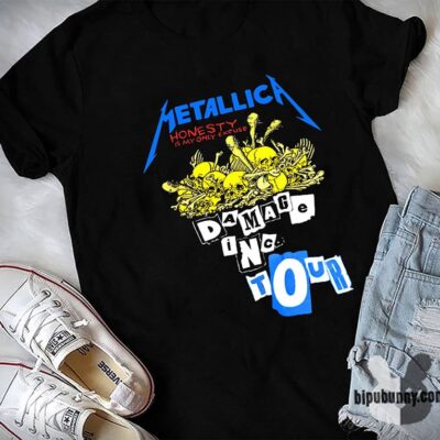 Metallica Damaged Justice Shirt Cool Size S – 5XL New