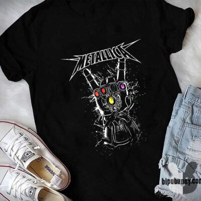 Metallica Infinity Gauntlet Shirt Unisex Cool Size S – 5XL New