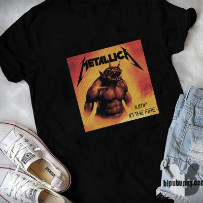 metallica jump in the fire shirt