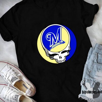 Milwaukee Brewers Grateful Dead T Shirt Unisex Cool Size S – 5XL New