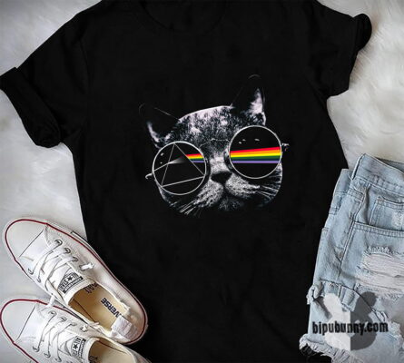 pink floyd cat shirt