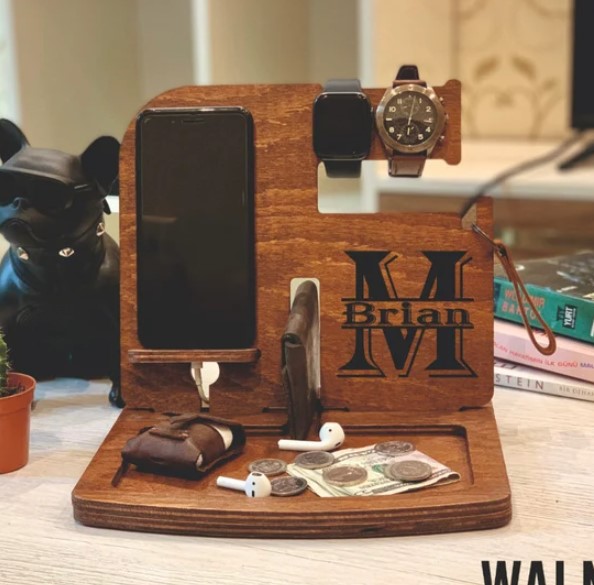 Personalize Custom Wood Phone Stand