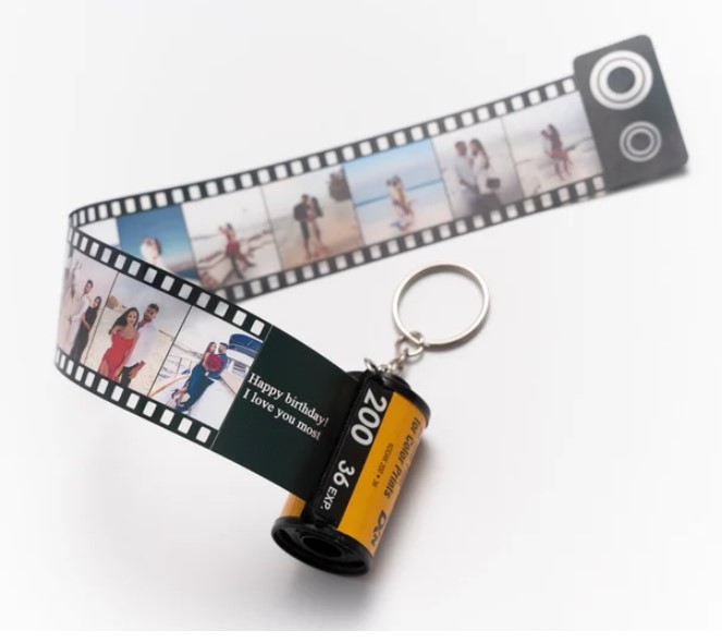 Personalized Film Roll Keychain 