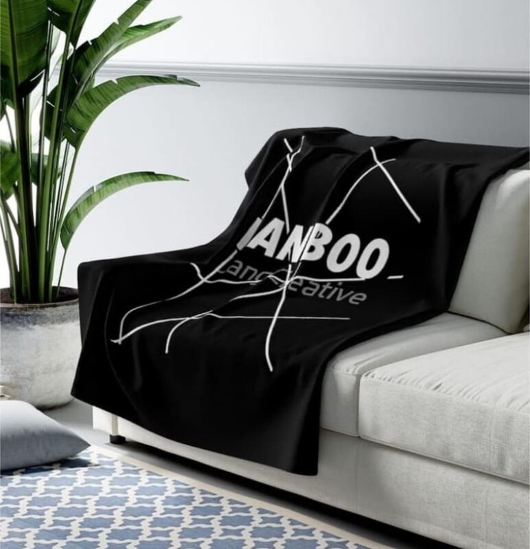 Ranboo SKin Sherpa Fleece Blanket