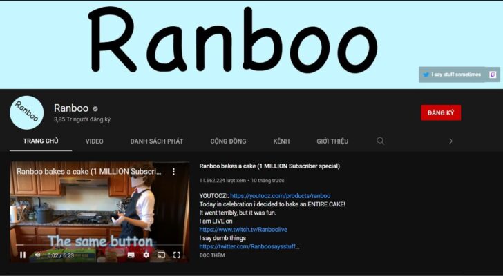 Ranboo Youtube Account