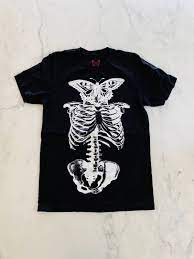 Playboi Carti Butterfly Skeleton Tee -Black