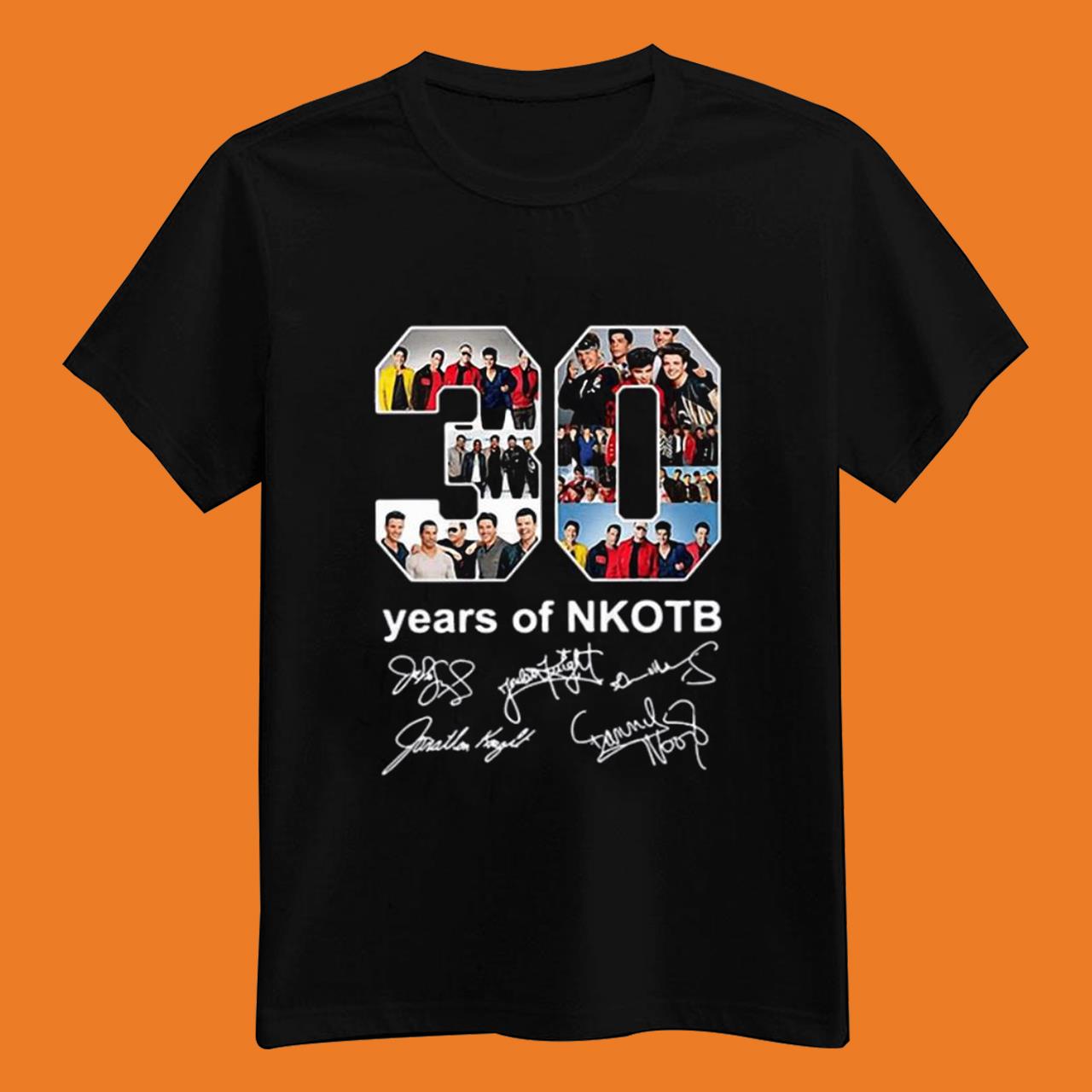 30 Years Of NKOTB New Kids On The Block Signature T-Shirt