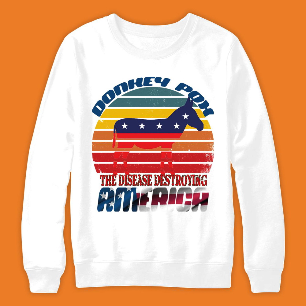 Donkey Pox The Disease Destroying America  Anti Democrat Premium T-Shirt