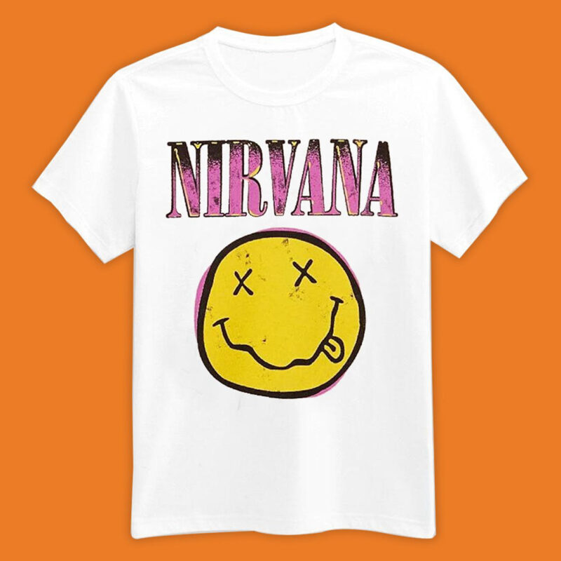 Nirvana Toddler Girls_ Short-Sleeve Classic Smiley Graphic T-Shirt