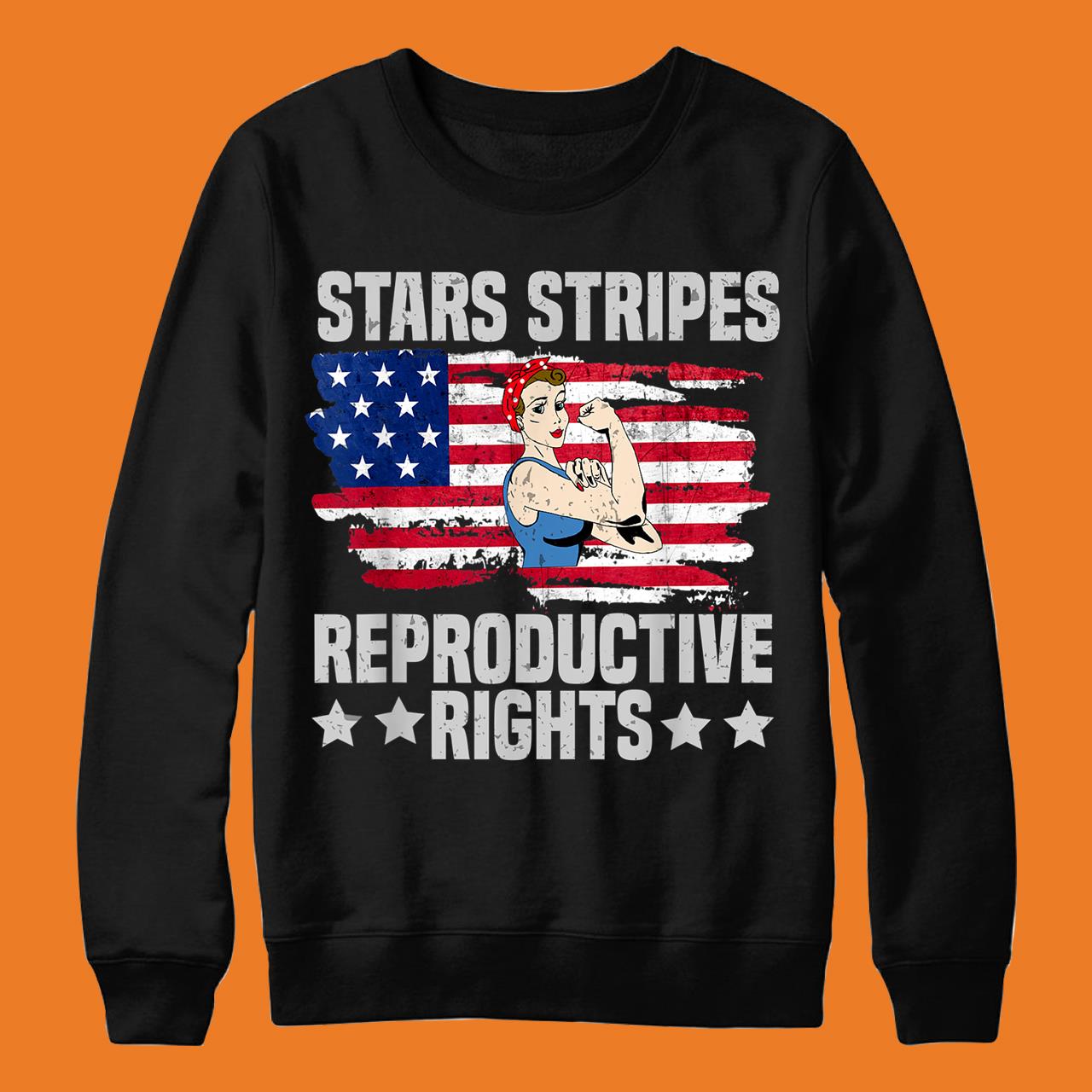 American Flag 4th Of July, Stars Stripes Reproductive Rights T-Shirt