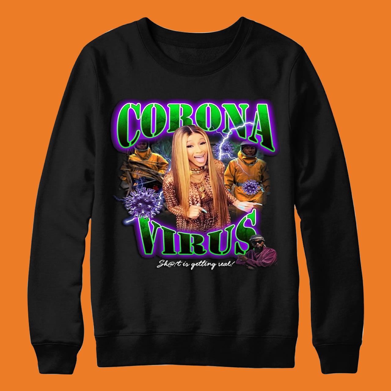 Cardi B Corona Virus Funny Classic T-Shirt