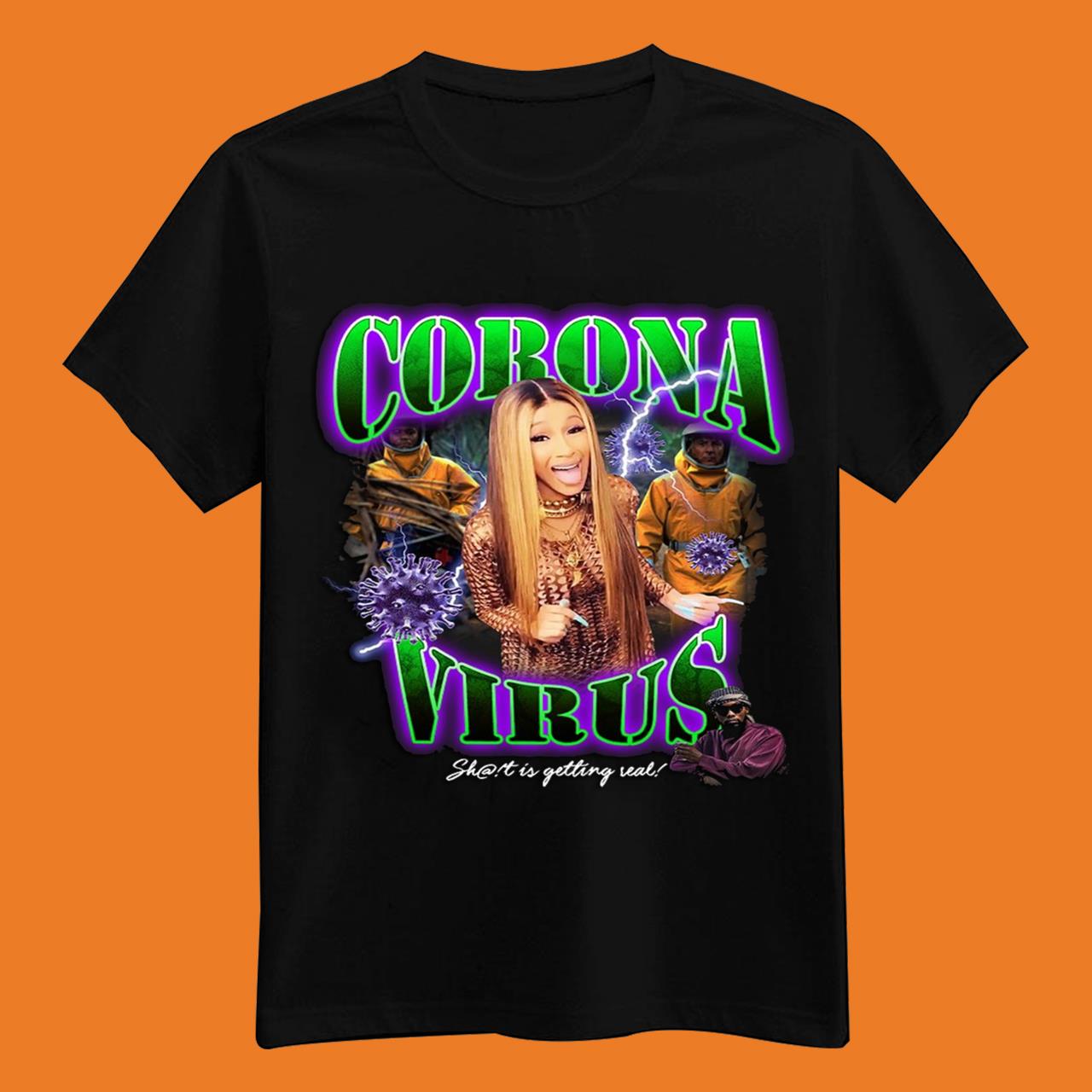 Cardi B Corona Virus Funny Classic T-Shirt