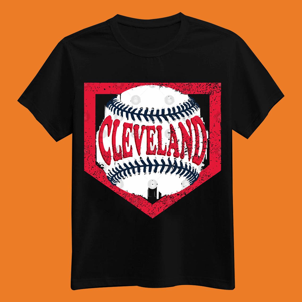 Cleveland Indians Baseball And Diamond T-Shirt