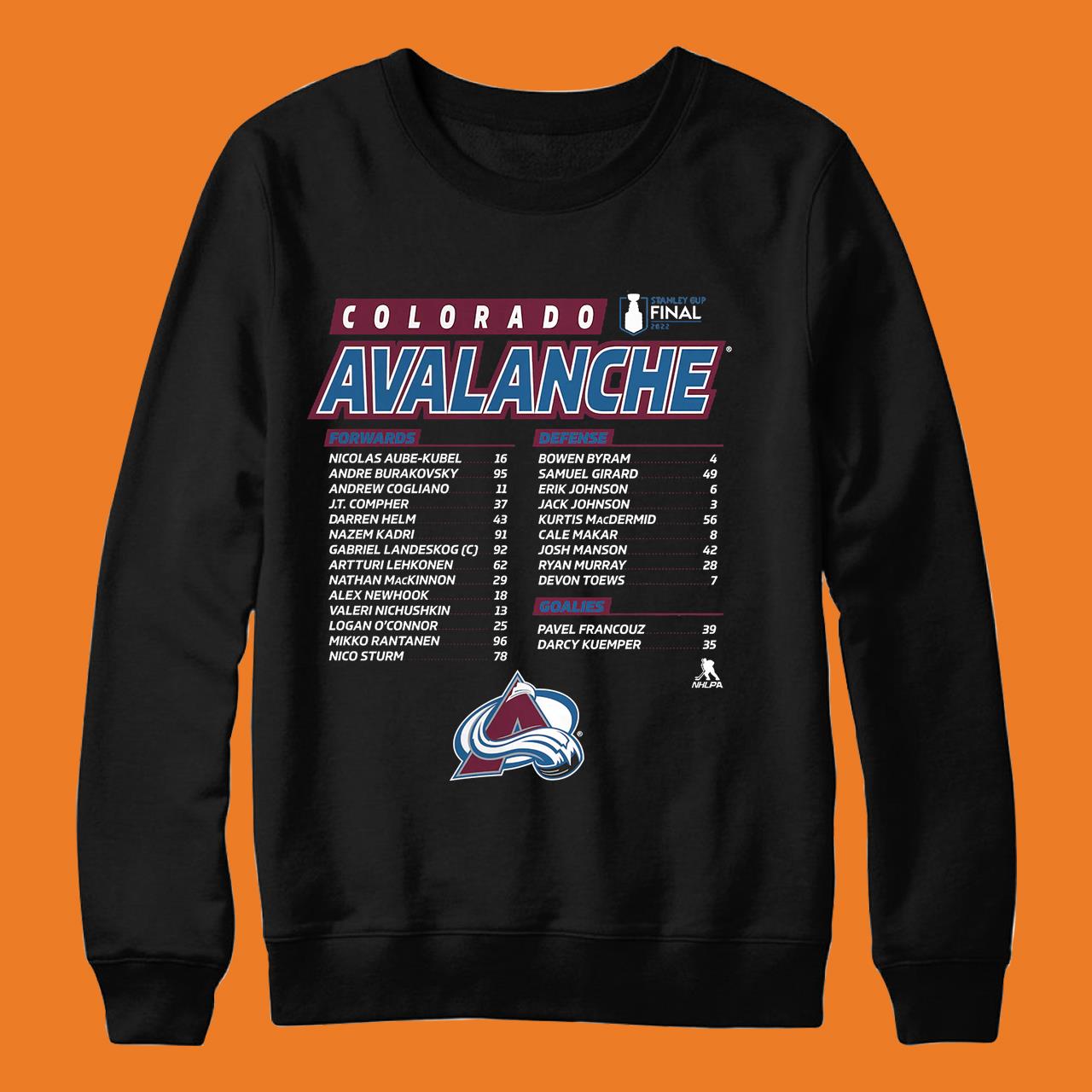 Colorado Avalanche Fanatics 2022 Stanley Cup Final T-Shirt