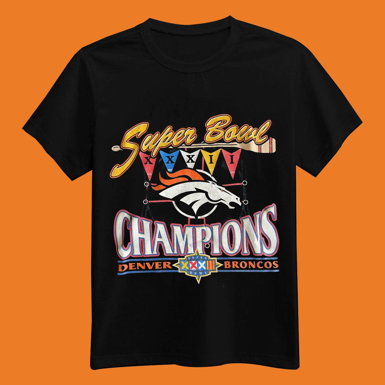 Denver Broncos Super Bowl XXXII Champions New Shirt