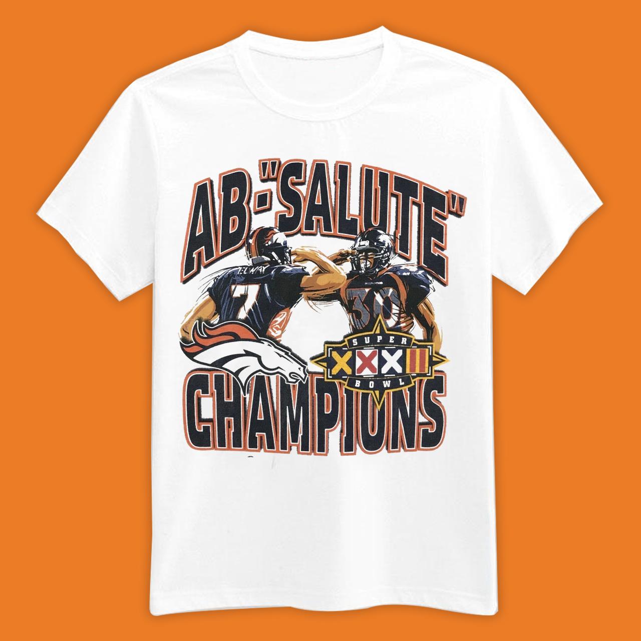 Denver Broncos T Shirt Vintage Champions John Elway Funny Gift Fan