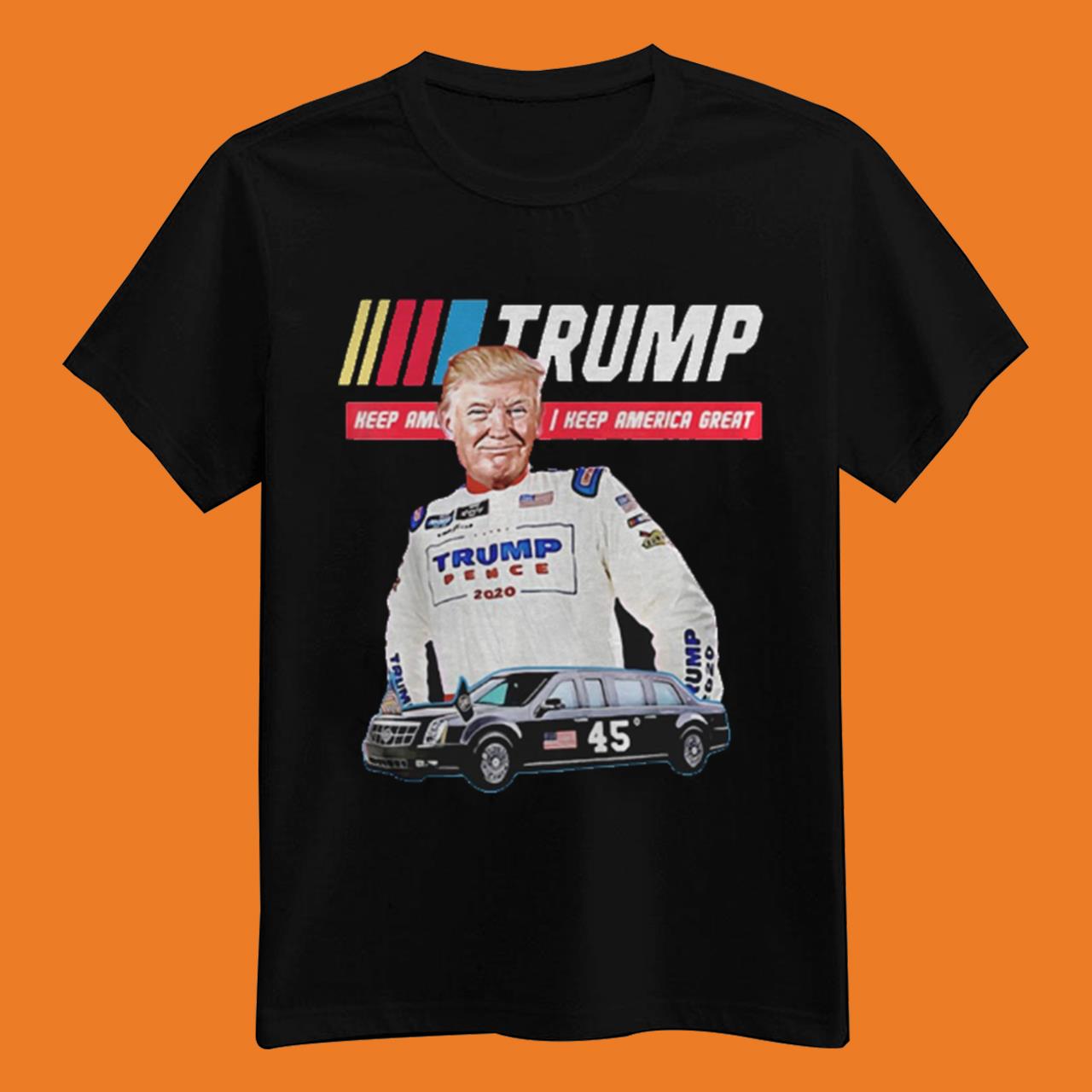 Donald Trump The Beast Presidential Limo Race Car 45 Shirt