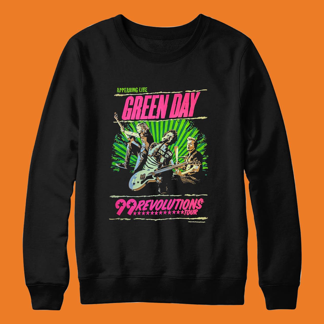 Green Day 99 Revolutions Tour Original New Type System T-shirt