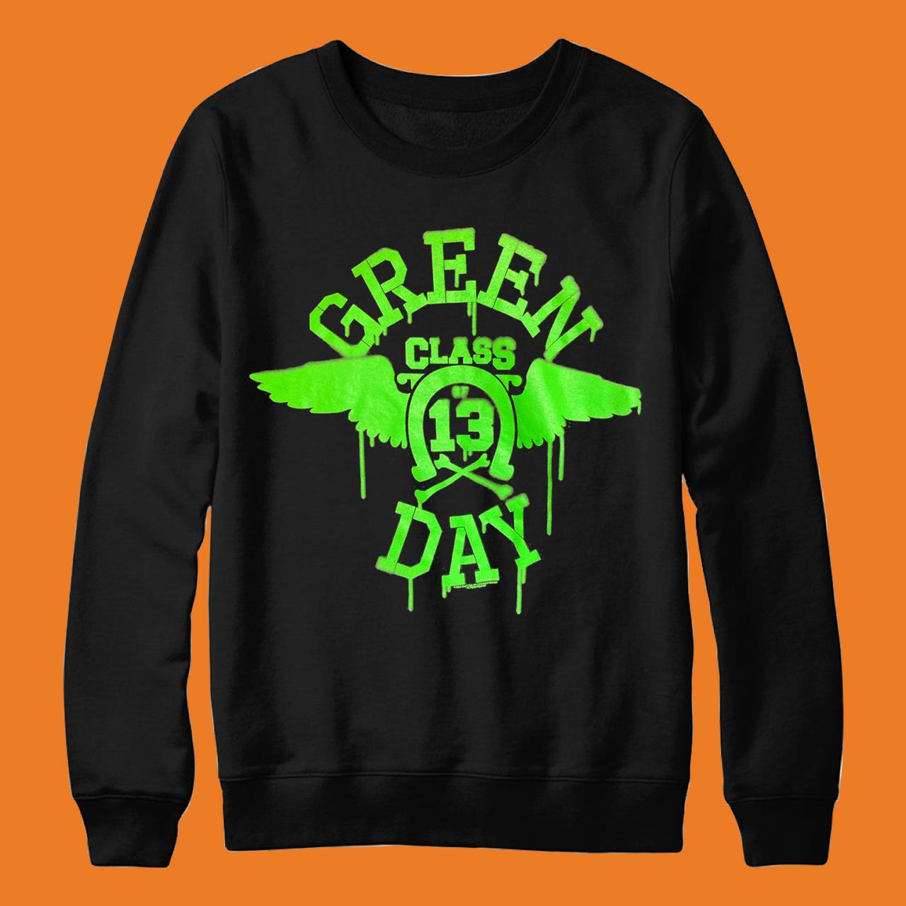 Green Day Men’s Neon Black T-Shirt Black