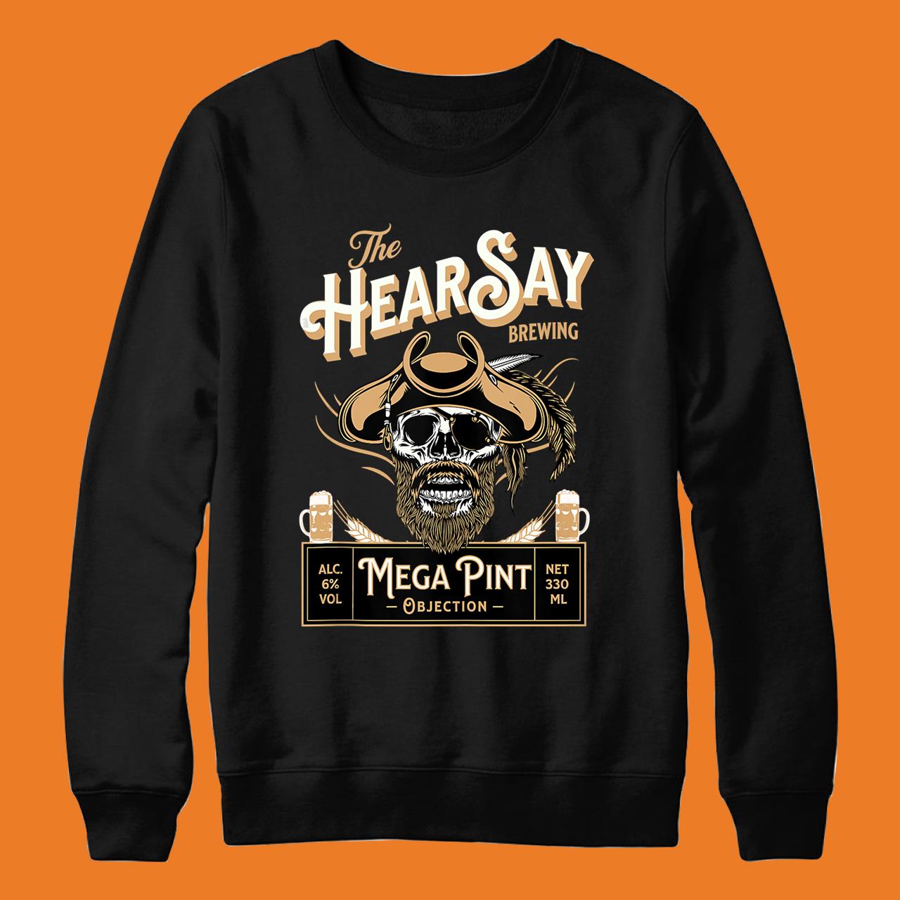 Hearsay Mega Pint Brewing Objection Johnny Depp T-Shirt