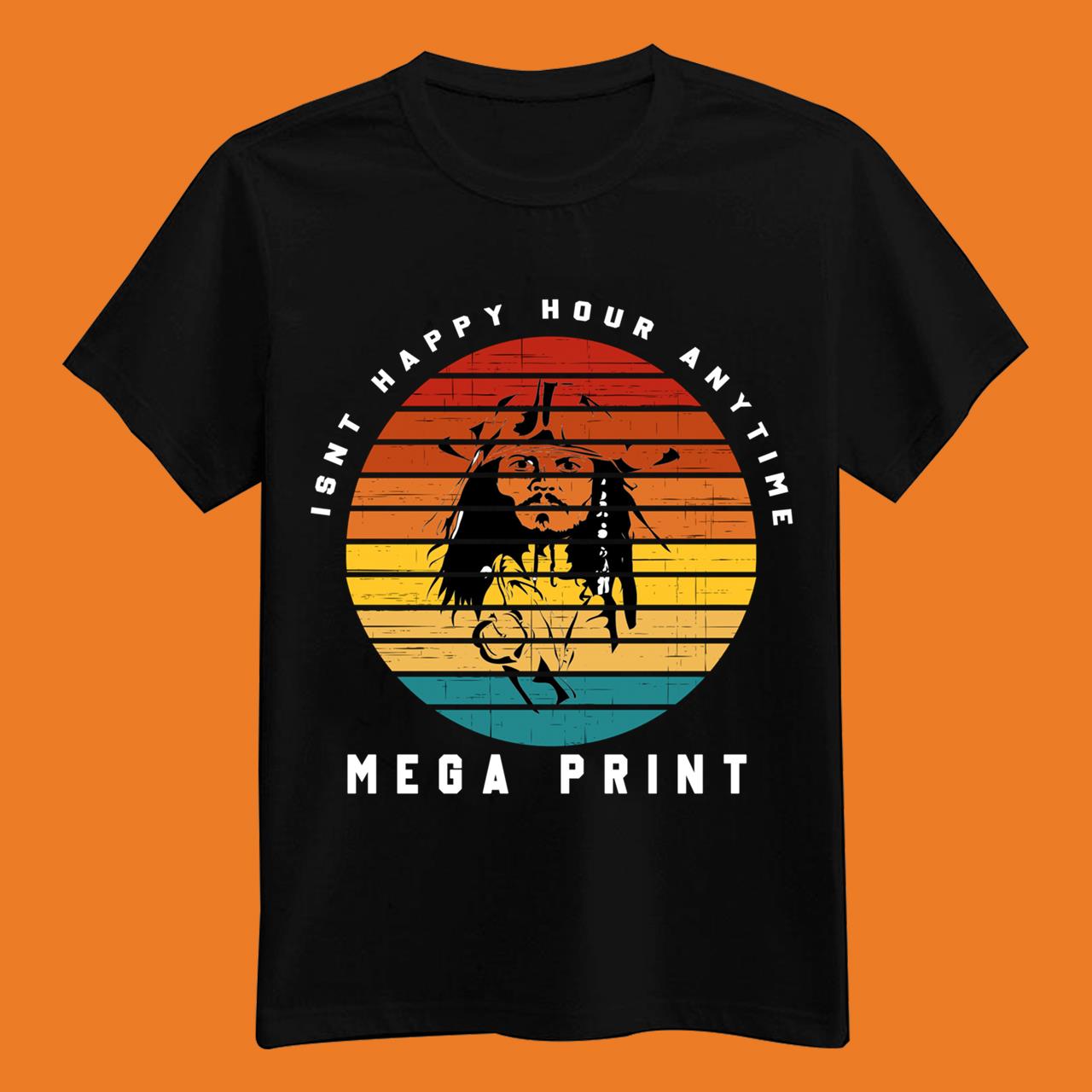 Is’nt Happy Hour Anytime Mega Print Classic T-Shirt