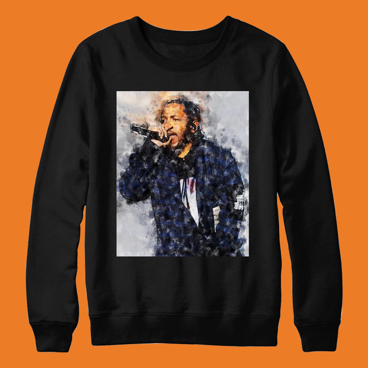 Kendrick Lamar With Watercolor Painting T-Shirt
