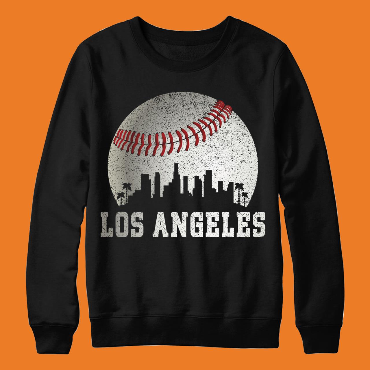 Los Angeles LA City Skyline Baseball Vintage Dodger Gameday T-Shirt