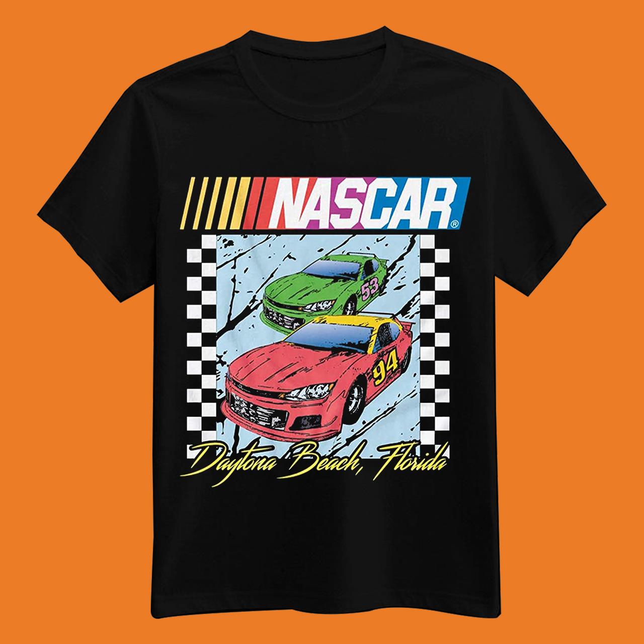 NASCAR Vintage Daytona 500 Shirt Racing Mens Graphic T-Shirt