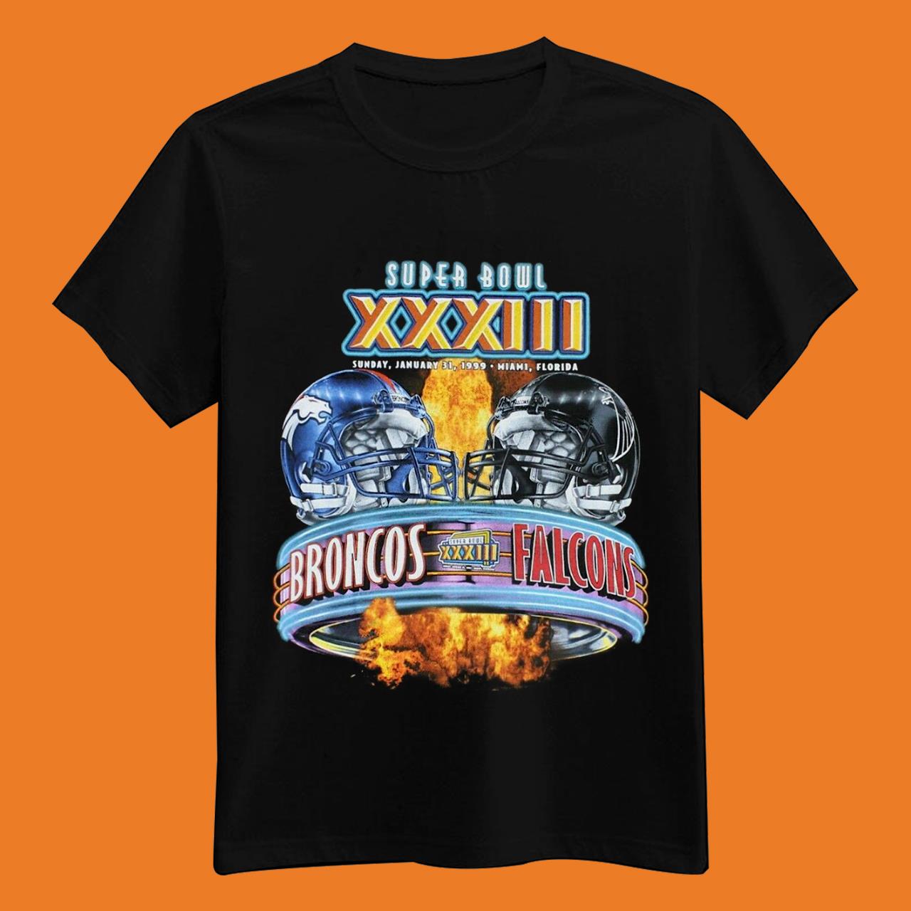 New Vintage Denver Broncos 1999 Super Bowl XXXIII Pro Player T-Shirt