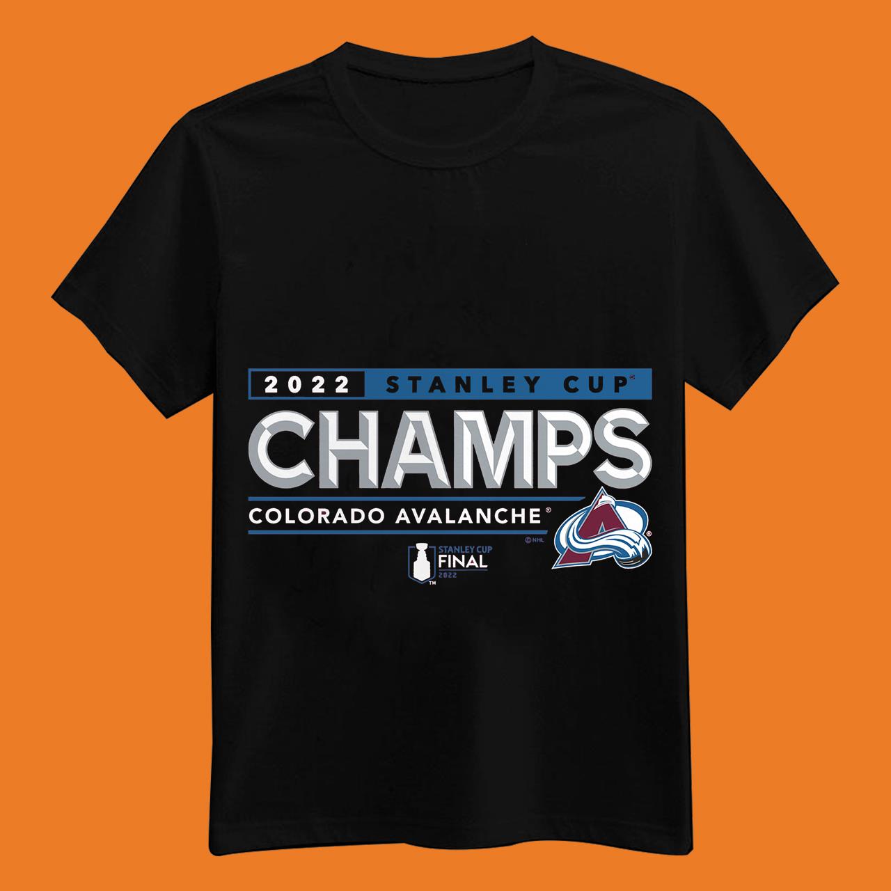 NHL 2022 Stanley Cup Champions Colorado Avalanche Winger T-Shirt