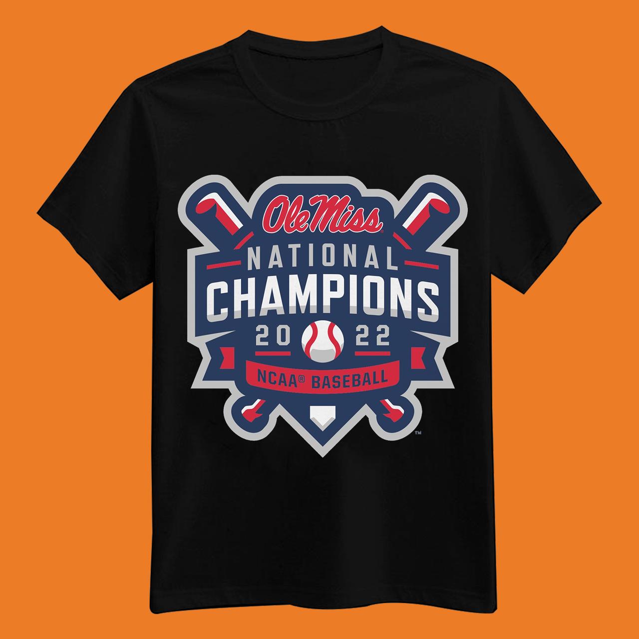 Ole Miss National Champs Baseball Logo Unisex Shirt