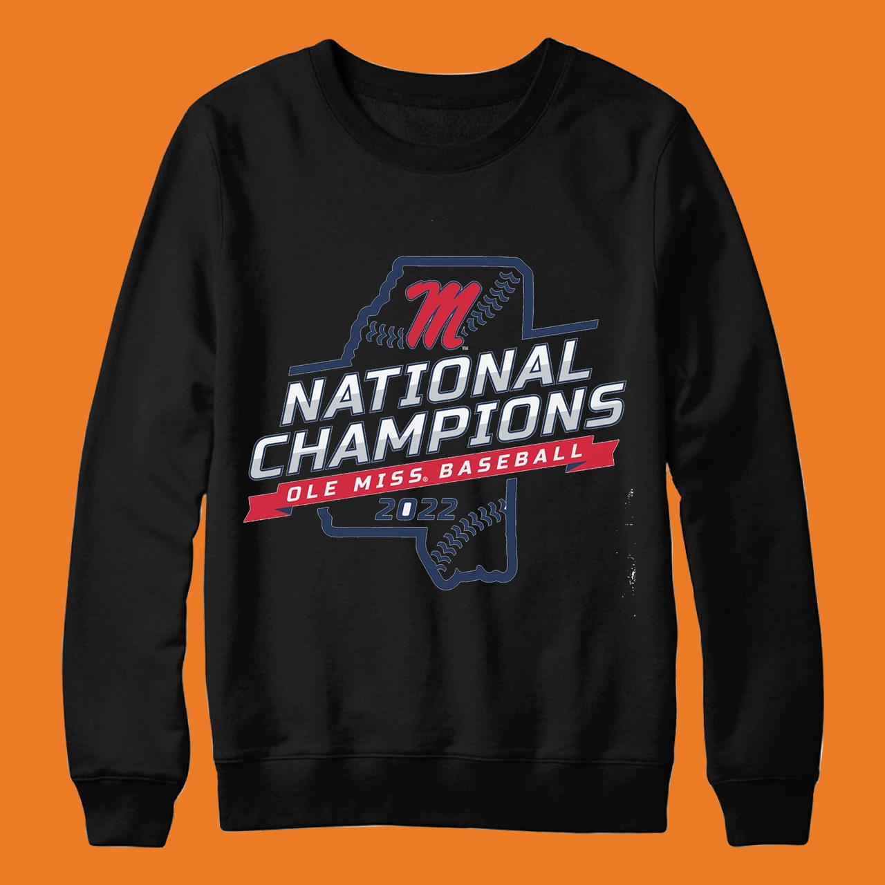 Ole Miss National Champs State Outline T-Shirt