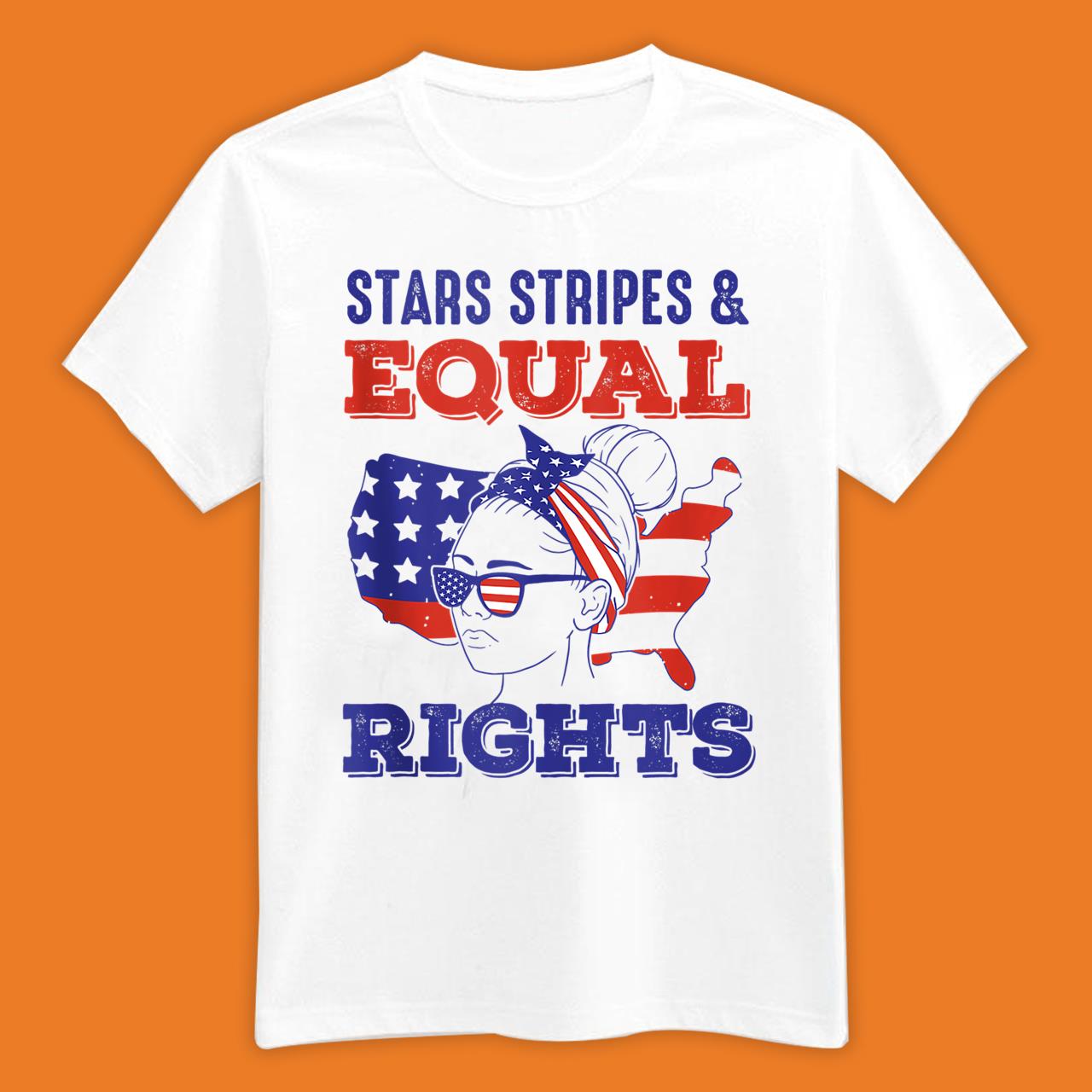 Retro Pro Choice Feminist Stars Stripes Equal Rights Shirts