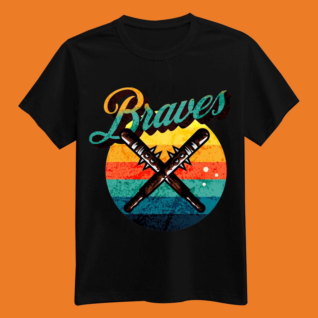 Retro Vintage Atlanta Braves Baseball T-Shirt