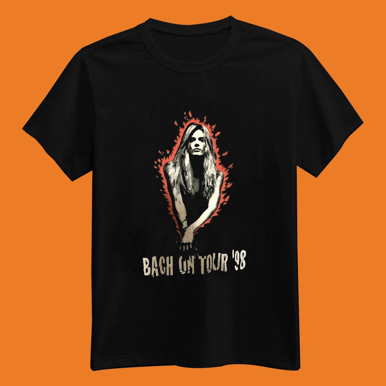 Vintage Sebastian Bach Skid Row Band Album Black T-shirt Unisex