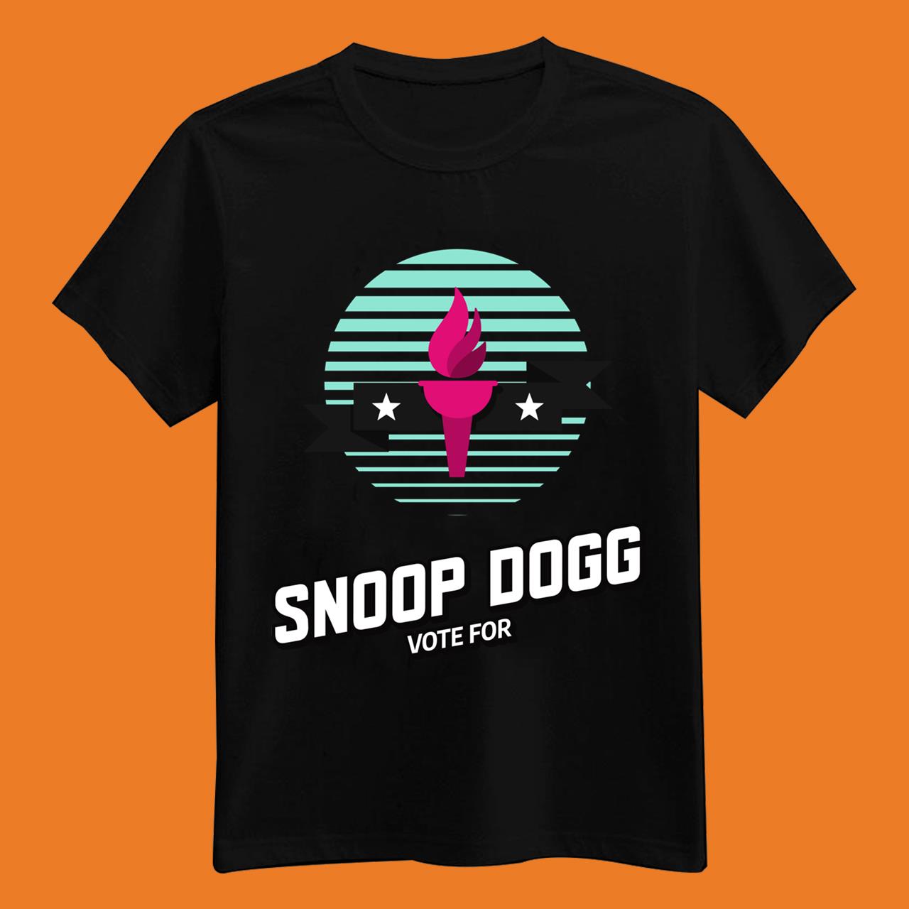 Vote For Snoop Dogg USA Presidential Election Trap Hip Hop National Flame T-Shirt