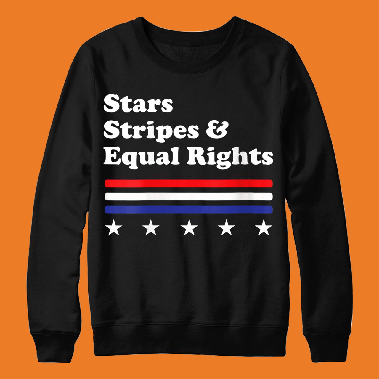 Womens 4th Of July Stars Stripes And Equal Rights T-Shirt