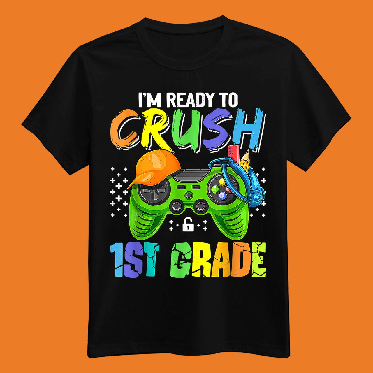 1st Grade Back to School Video Game Boys T-Shirt
