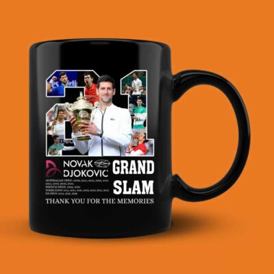 21 Grand Slam Novak Djokovic Thank You For The Memories Mug