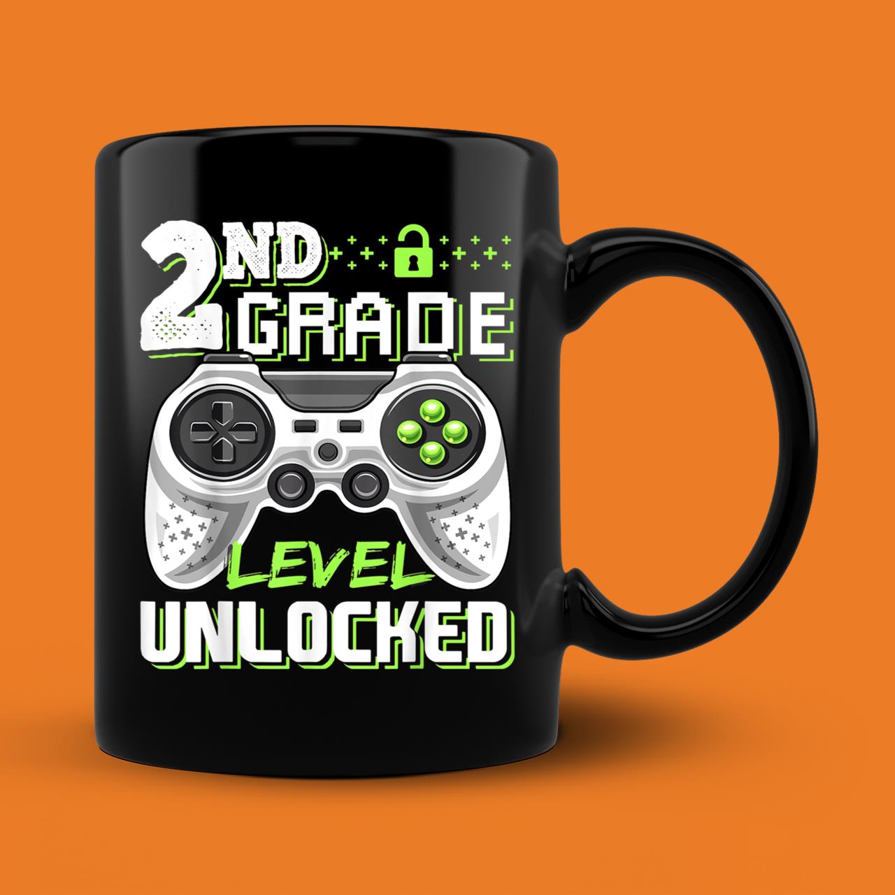 2nd Grade Level Unlocked Video Game Back to School Mug