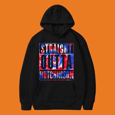Straight Outta Cassidy Hutchison Tie Dye American Flag Hoodie