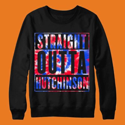 Straight Outta Cassidy Hutchison Tie Dye American Flag Sweatshirt