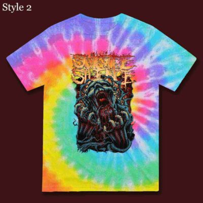 Vintage Suicide Silence The Suffering Shirt Tie Dye Rainbow