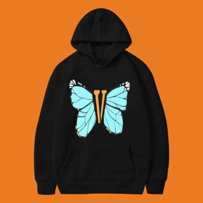 Vlone Butterfly Blue Men Hoodie